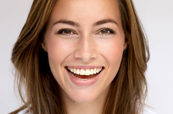 Beautiful woman smiling in New York, NY